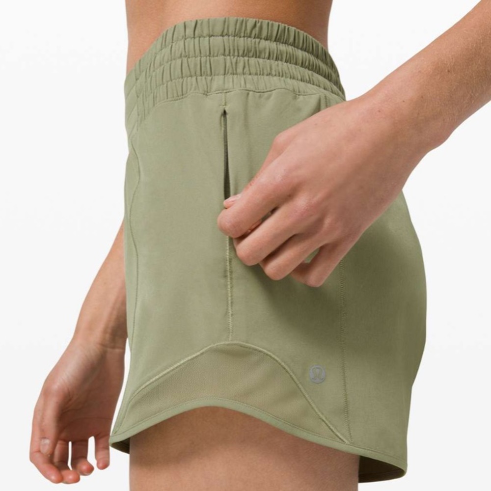 High-Rise Hotty Hot 4” inseam Rosemary Green